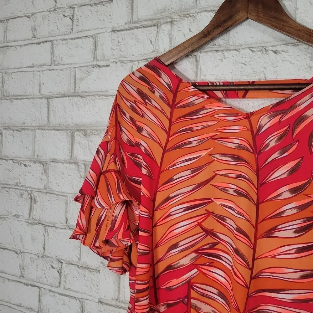Apt 9 colorful short sleeve top